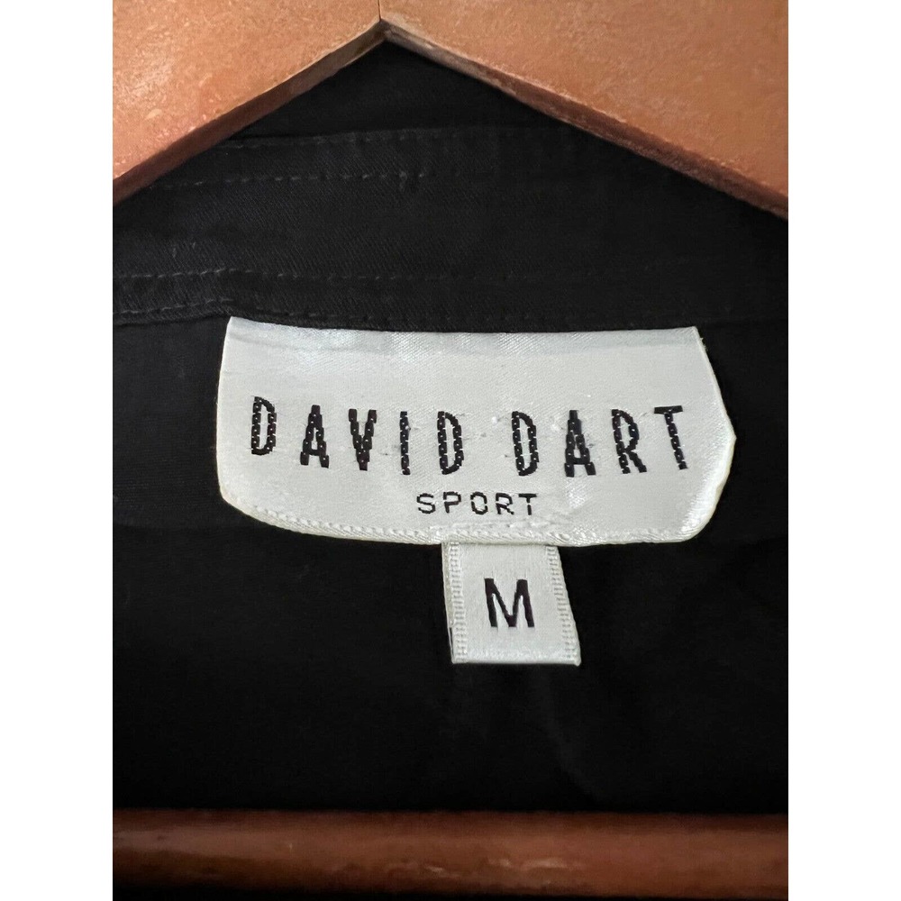 DAVID DART Black Art to Wear Button Up Shirt Long Sleeves Women's Size M - Picture 5 of 6